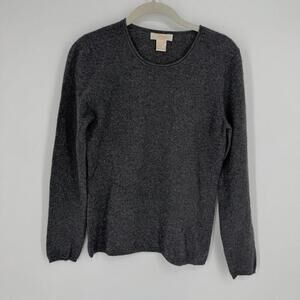 Fiona sweater womens small S gray cashmere minimalist pullover office business